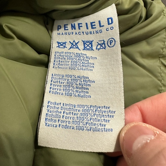 Vintage Penfield Down Puffer Jacket Camo Full Zip Size Small Womens - Picture 9 of 12